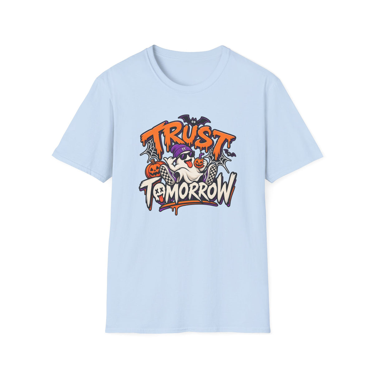 Trust Tomorrow Halloween T-Shirt — Cute Ghost Pumpkin Graphic Tee