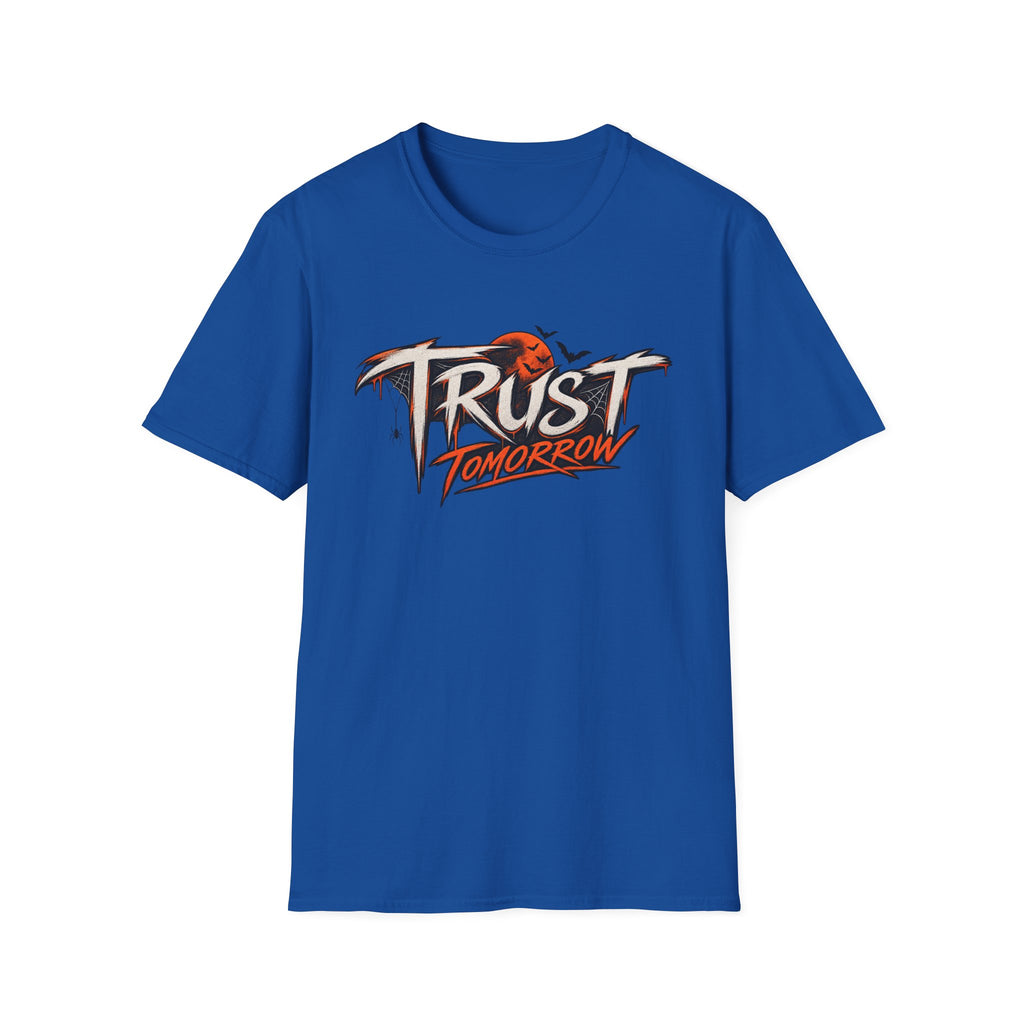 Trust Tomorrow T-Shirt — Inspirational Graphic Tee with Sunrise Design