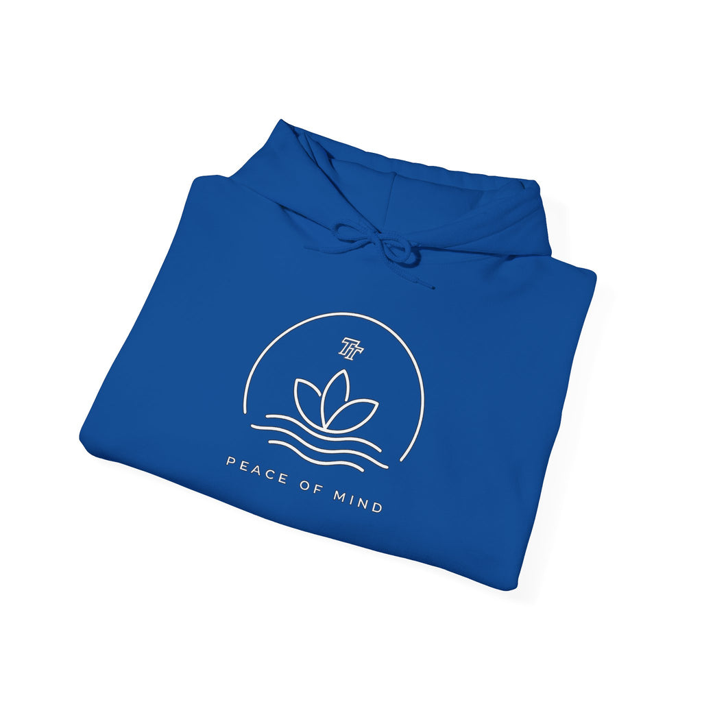 Peace of Mind Hoodie — Minimal Lotus Meditation Sweatshirt