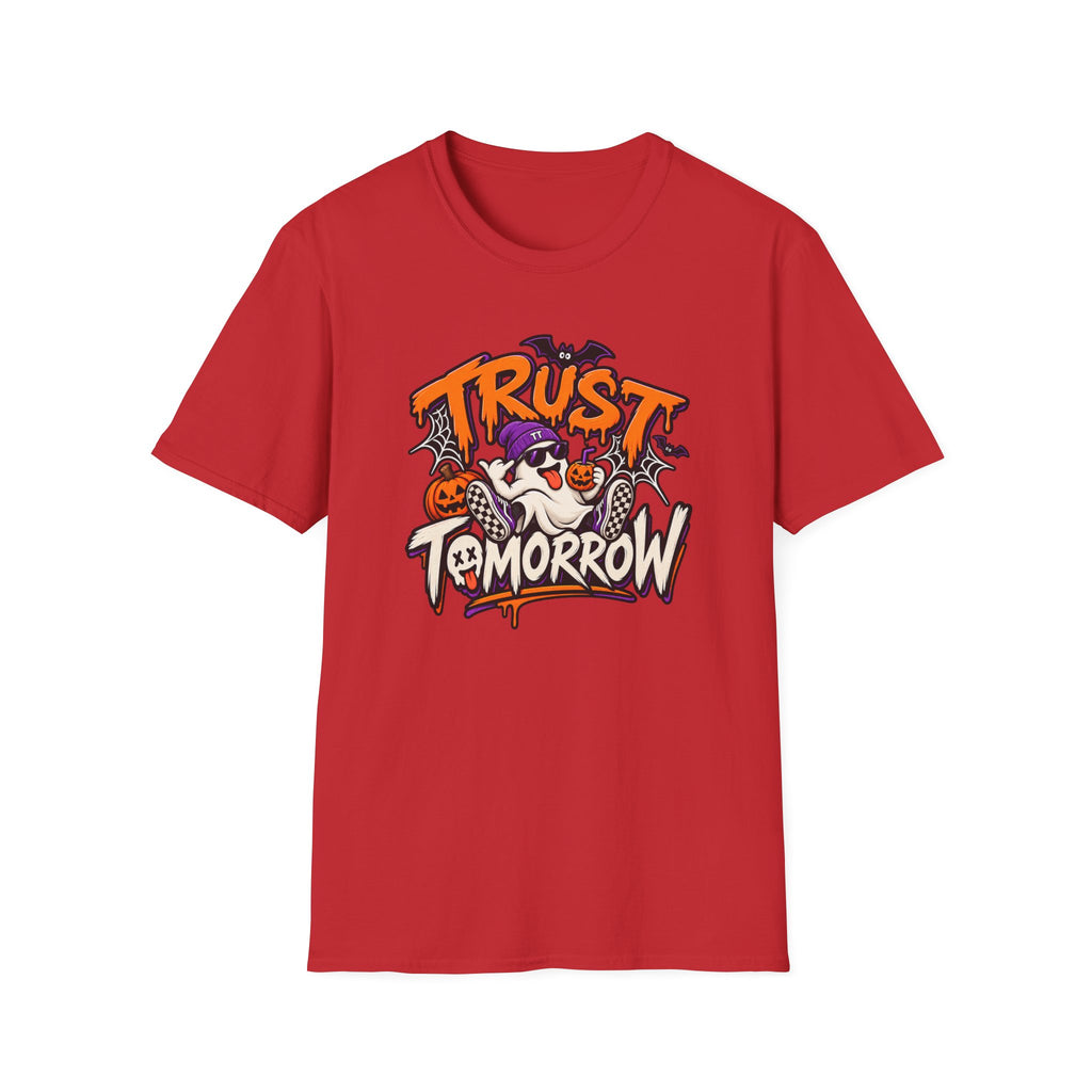 Trust Tomorrow Halloween T-Shirt — Cute Ghost Pumpkin Graphic Tee