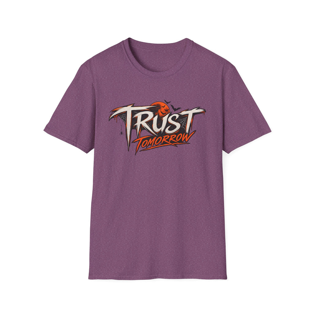 Trust Tomorrow T-Shirt — Inspirational Graphic Tee with Sunrise Design