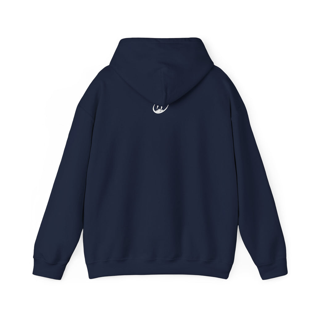 Floral Crescent Moon Hoodie — "Strong Mind, Gentle Heart" Comfort Sweatshirt